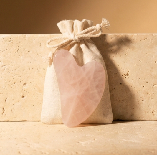 Bamboo Switch - Rose Quartz Gua Sha | Facial Stone | Earth Day Bestseller