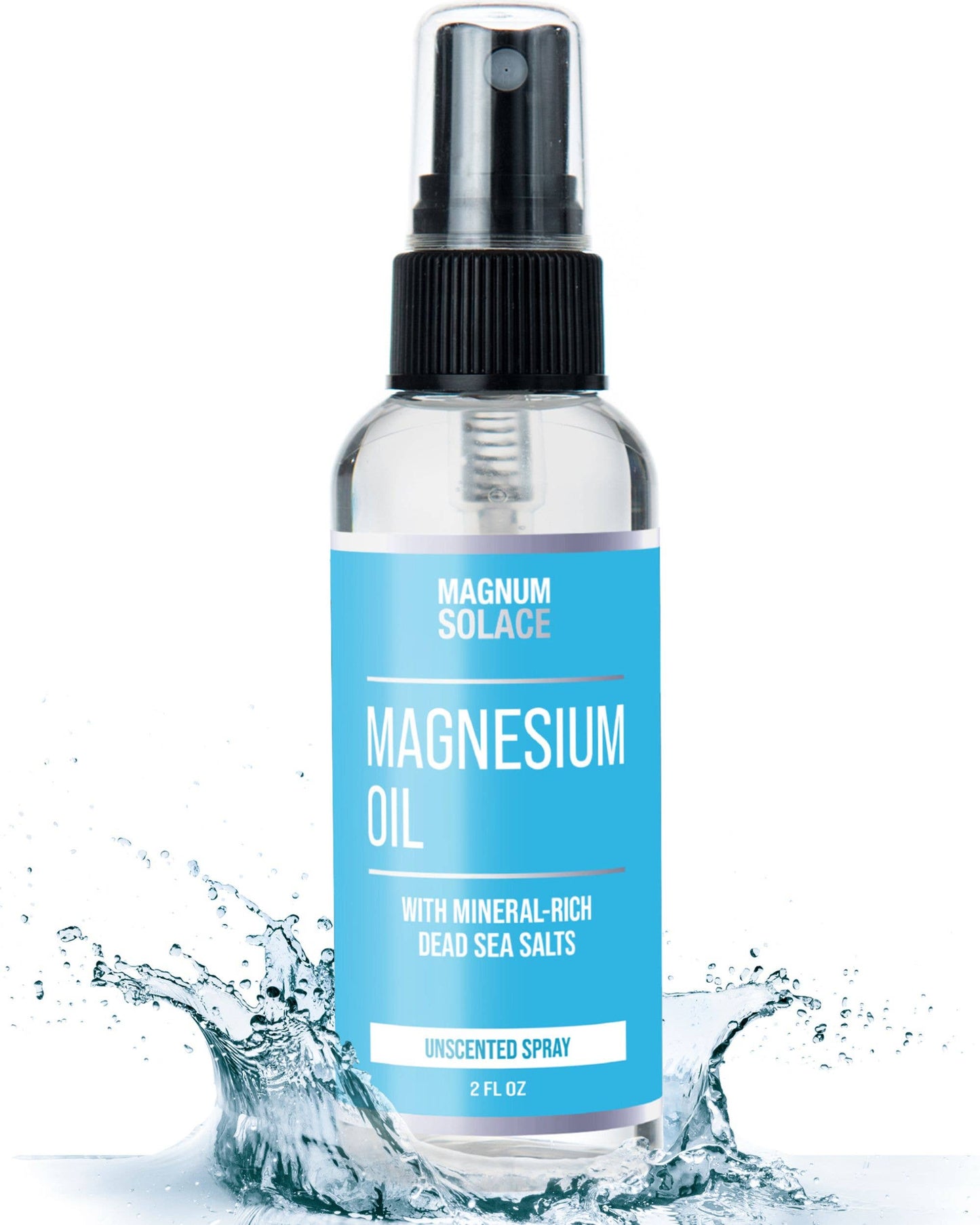 Magnum Solace - Magnesium Oil Spray for Restless Legs, Sleep, Muscle Relief: 64 oz Half Gallon