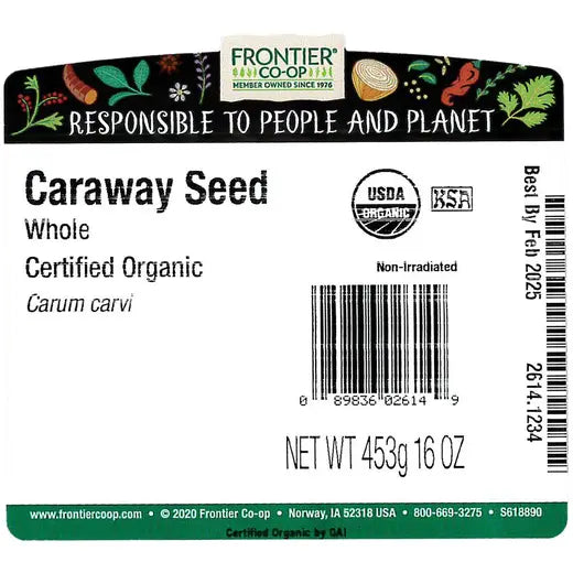 Frontier Co-op Caraway Seed, Whole, Organic