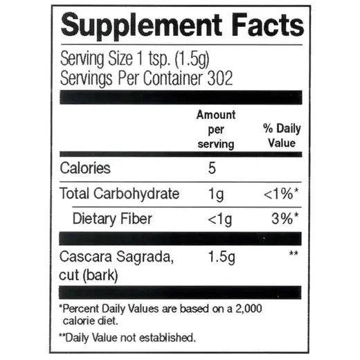 Frontier Co-op Aged Cascara Sagrada Bark, Cut & Sifted