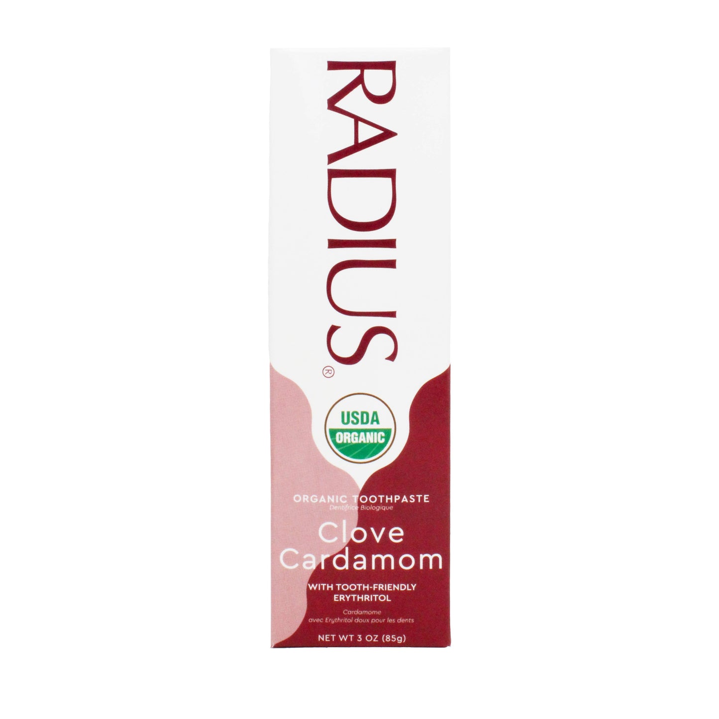 RADIUS - USDA Organic Clove Cardamom Toothpaste, 3oz