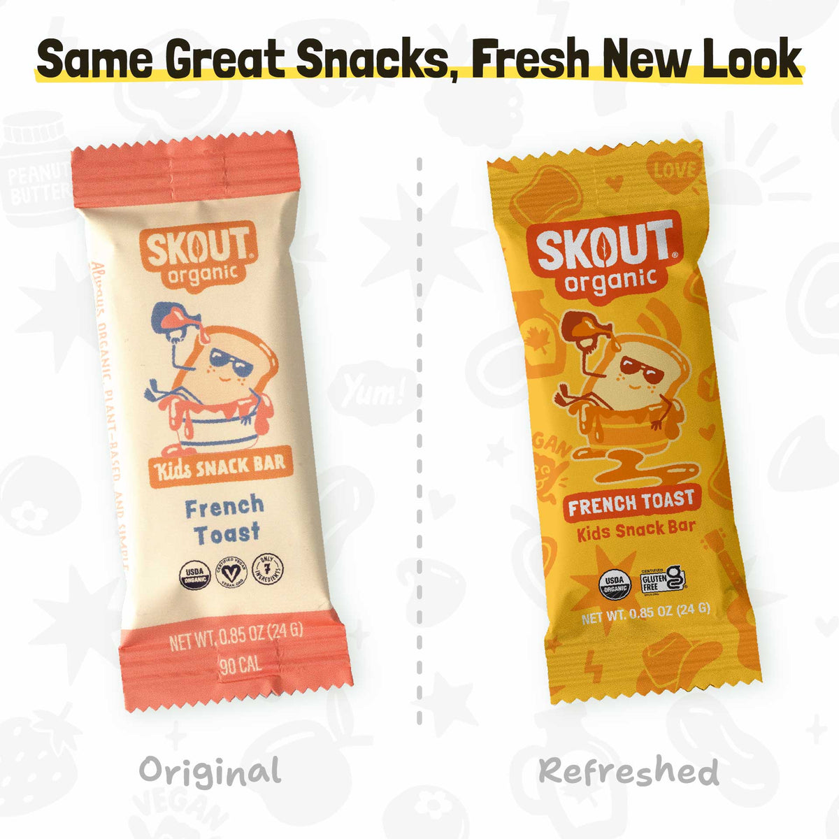 Skout Organic - Skout Organic French Toast Kids Snack Bar | Plant-Based
