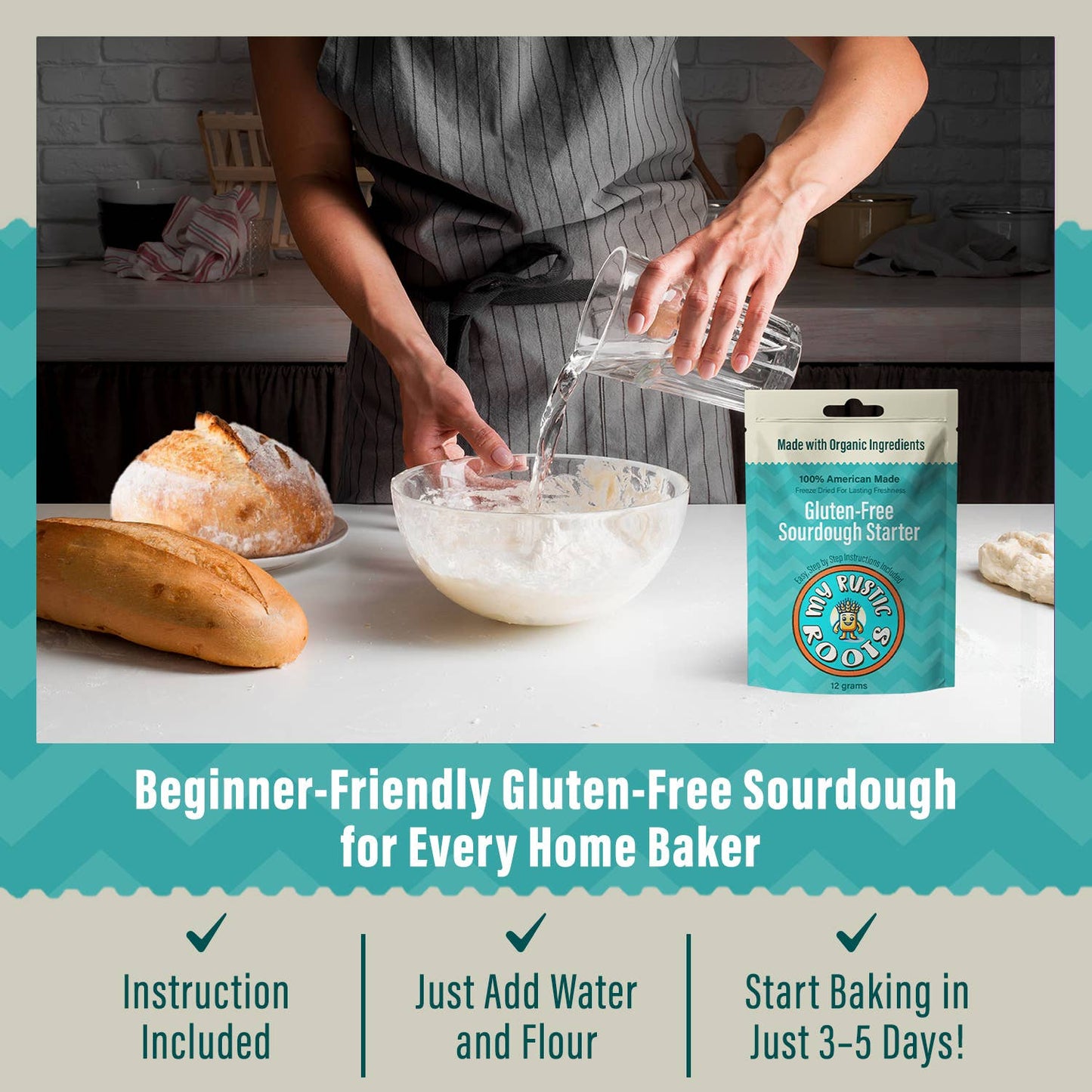 My Rustic Roots - Gluten-Free Sourdough Starter Culture - Bestseller - Organic