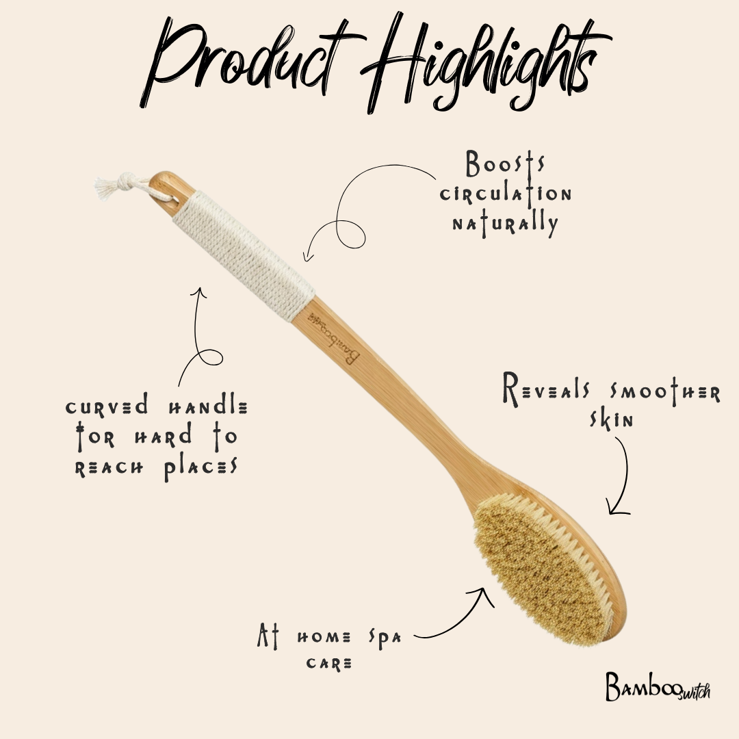 Bamboo Switch - Curved Bamboo Dry Brush