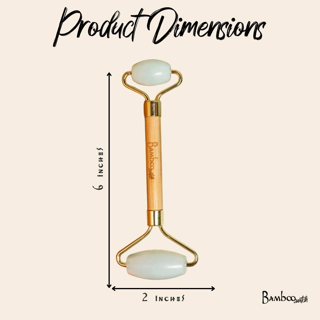 Bamboo Switch - Bamboo Facial Roller | Jade Stone | Earth Day Bestseller