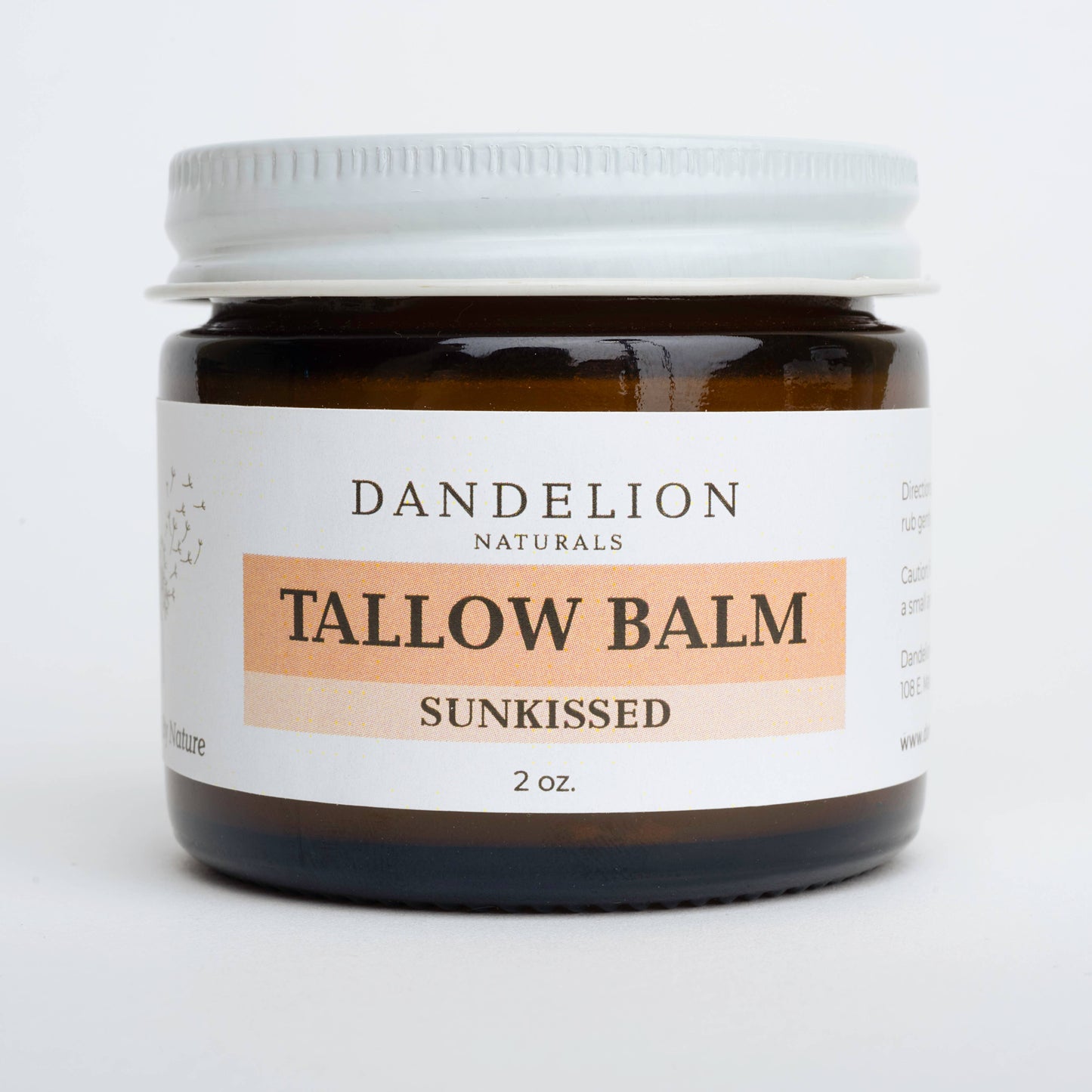 Dandelion Naturals - Citrus Tallow Balm with Organic Jojoba Oil - Sunkissed