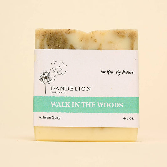 Dandelion Naturals - Walk In The Woods Bar Soap | Essential Oil Natural Soap Bar