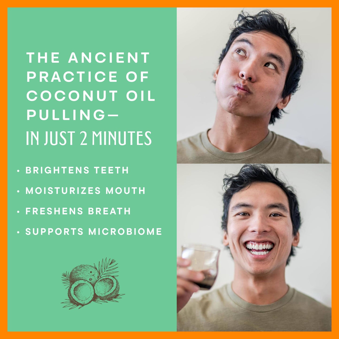 Dr. Ginger's | Coconut Powered Oral Care - Coconut Powered™ Oil Pulling Mouthwash | 2oz Travel Size