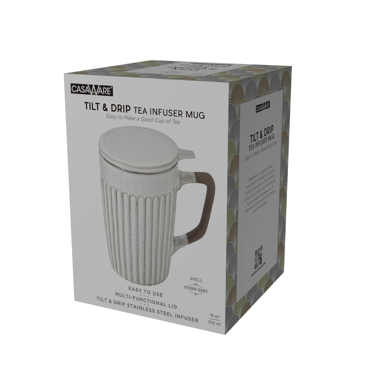 CasaWare - Tea Infuser Mug SHELL 18oz