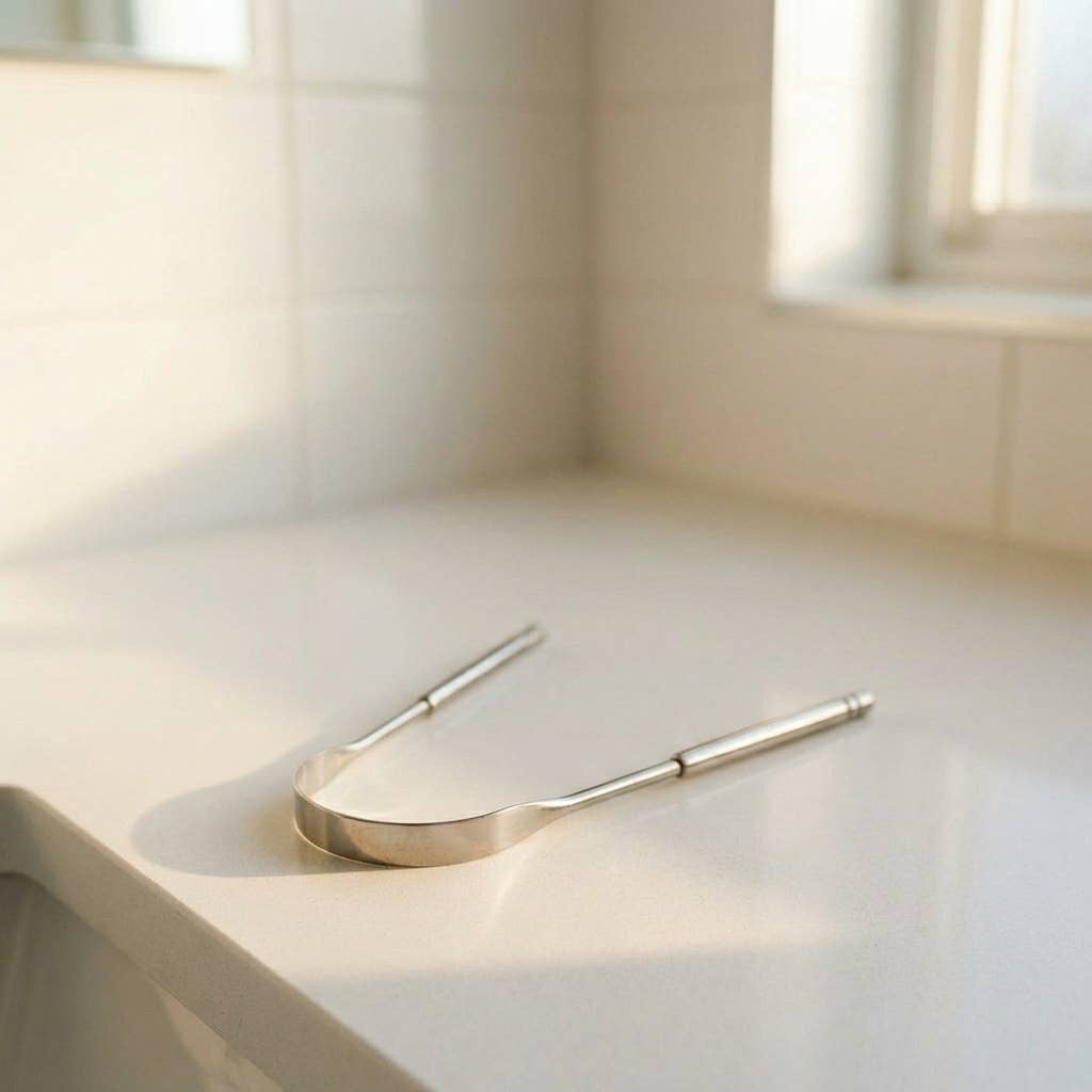 Bamboo Switch - Stainless Steel Tongue Scraper | Dental Bestseller