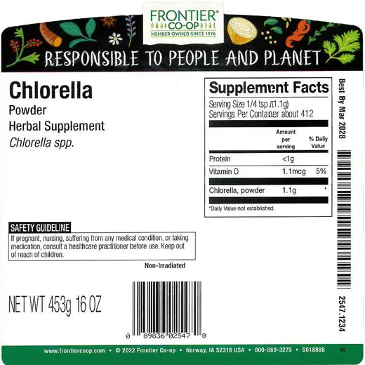 Frontier Co-op Chlorella Powder