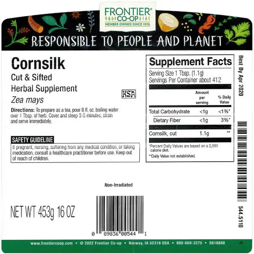 Frontier Co-op Green Cornsilk, Cut & Sifted