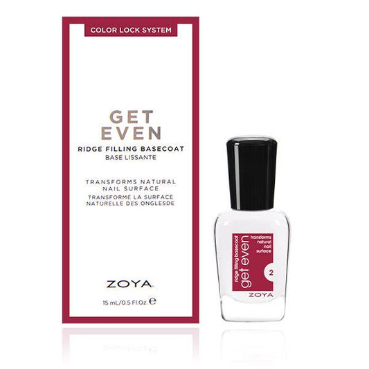 Zoya, Qtica, Smart Spa - Zoya Nail Polish Get Even Ridge Filling Base Coat 0.5oz