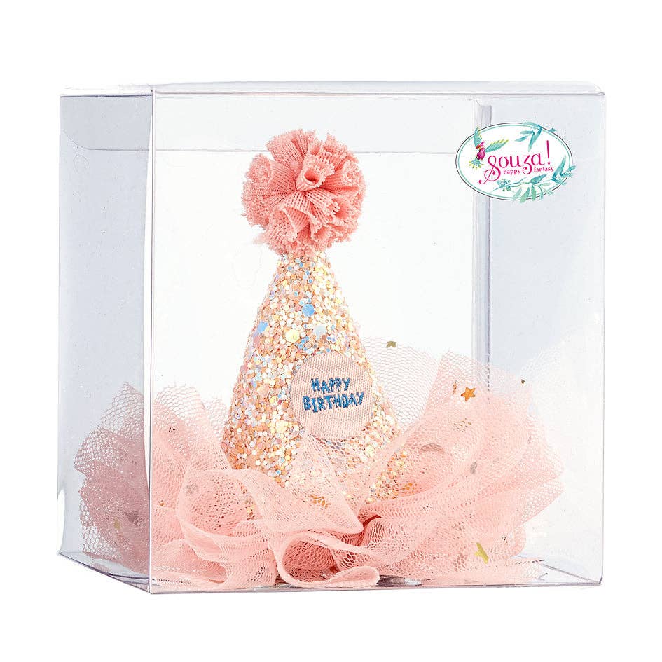Speedy Monkey - Birthday hat hair clip in giftbox-Costume Accessory for Kids - Carnival & Festive Use