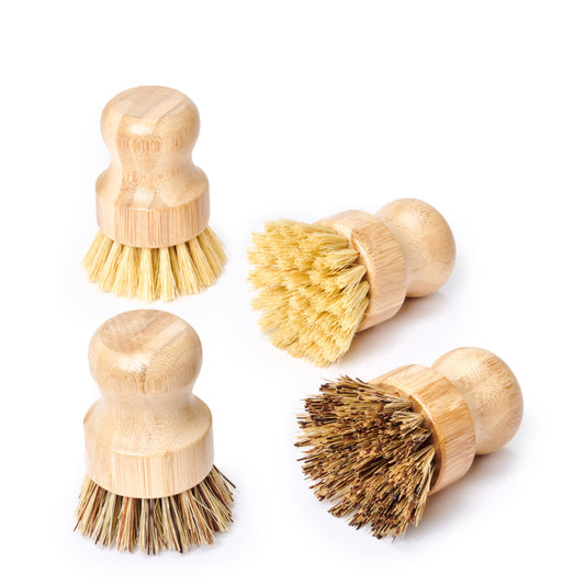Desesh - Bamboo Handle-less Dish Scrubbing Brush (Plastic Free)