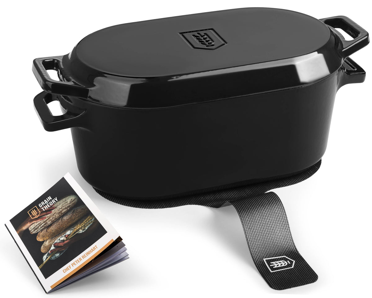 Kook - Kook Dutch Oven with Lid, Enameled Cast Iron, 3.4 qt