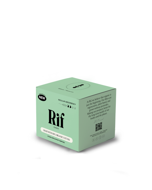 Rif Care - Regular Absorbency Organic Non Applicator Tampons  (18 ct)