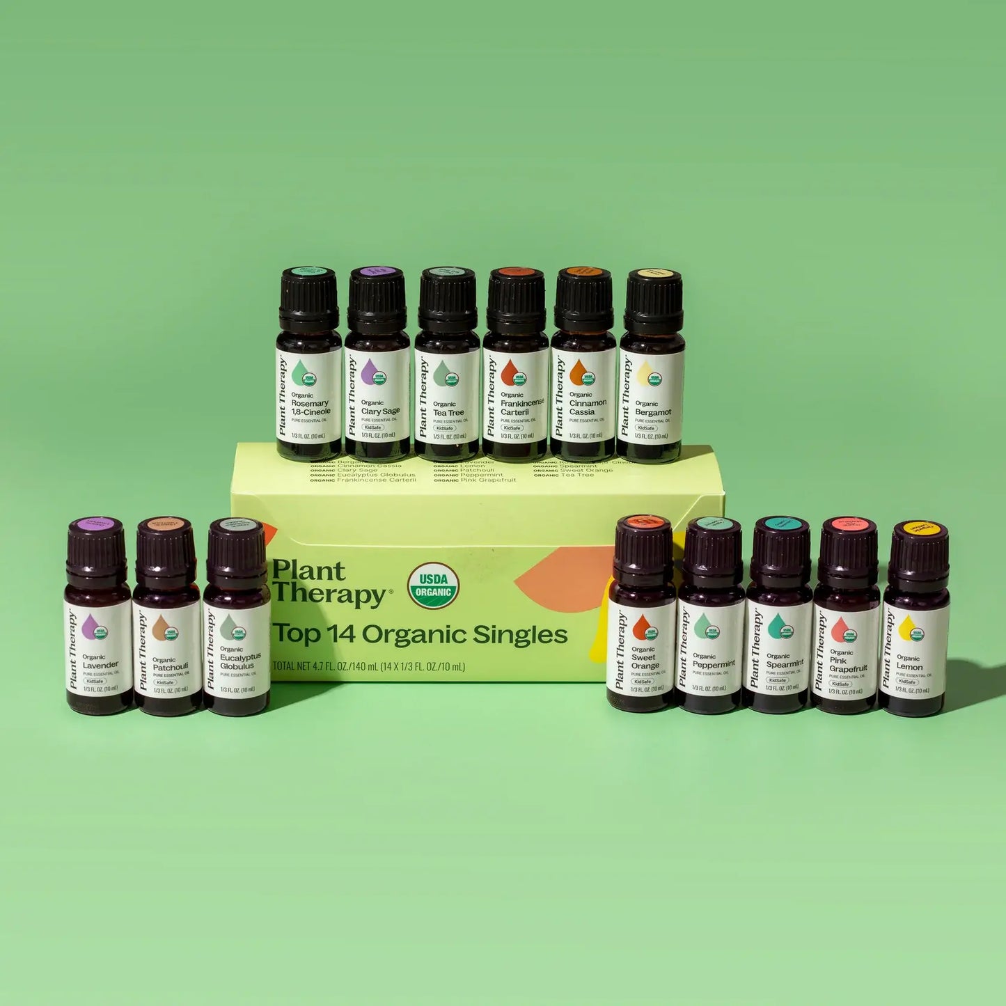 Plant Therapy - Top 14 Organic Essential Oils Singles Set