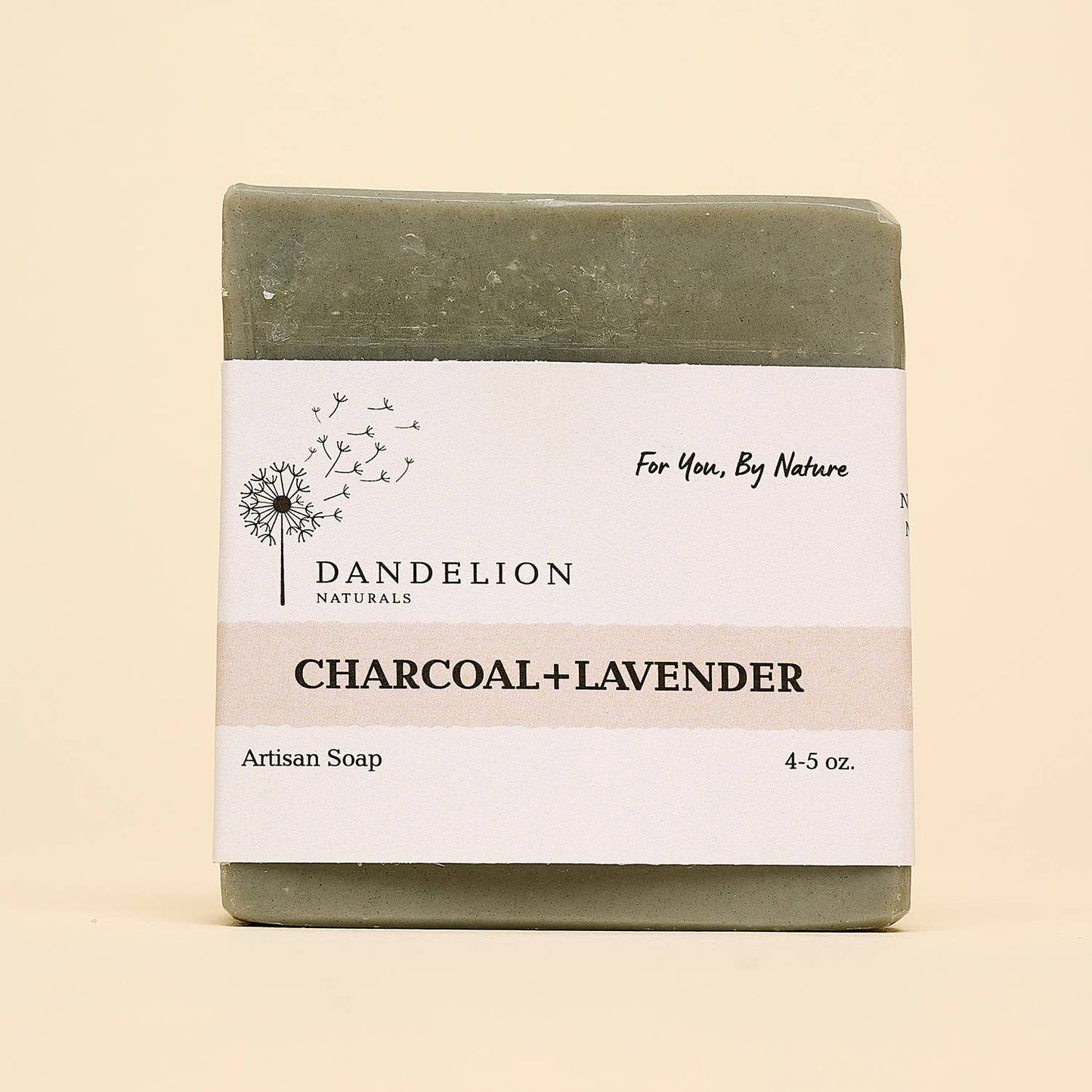 Dandelion Naturals - Charcoal & Lavender Artisan Bar Soap | All Natural Bar Soap