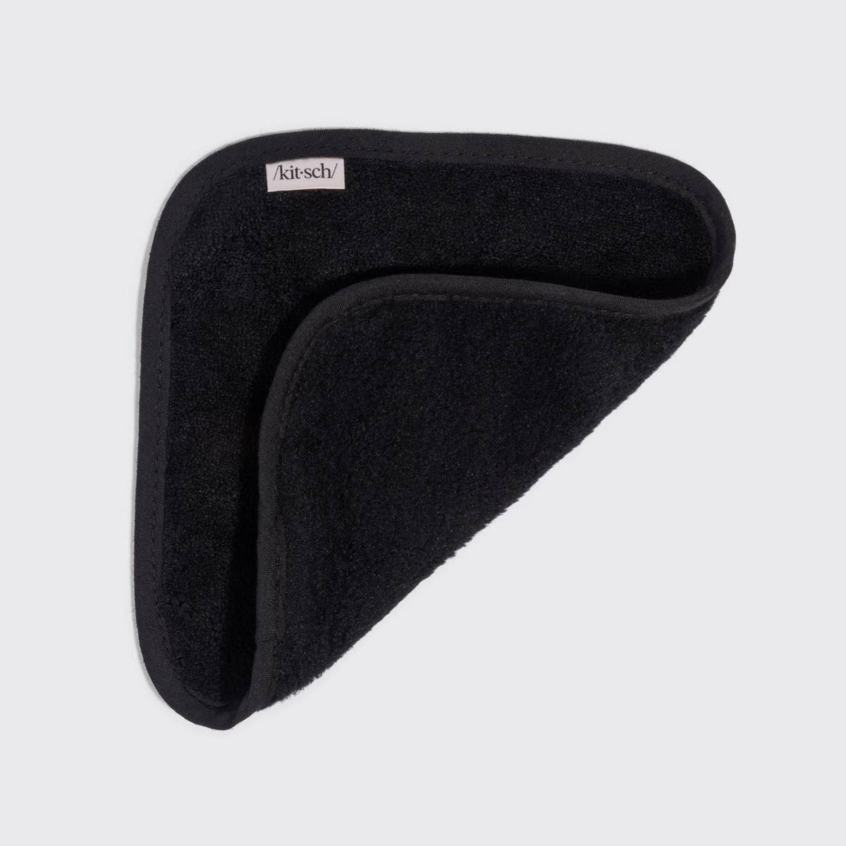 KITSCH - Microfiber Face Towels 3pc Set - Black