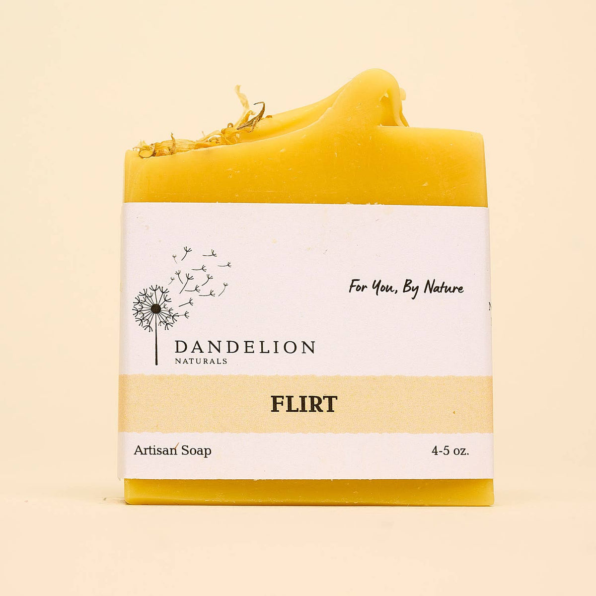 Dandelion Naturals - Flirt Bar Soap | ClarySage, Geranium, Lavender, Carrot Juice