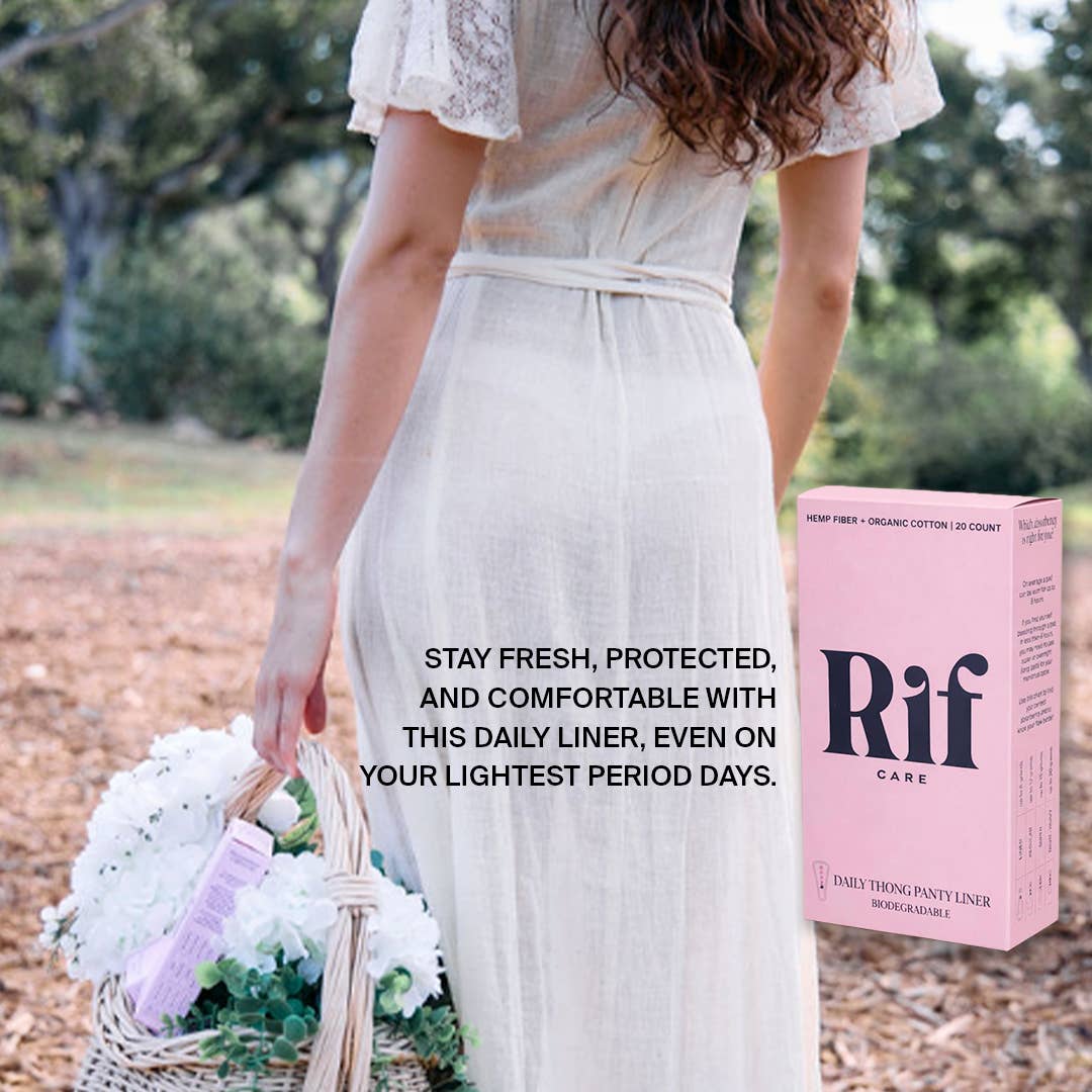 Rif Care - Organic Thong Panty Liners (20 count)