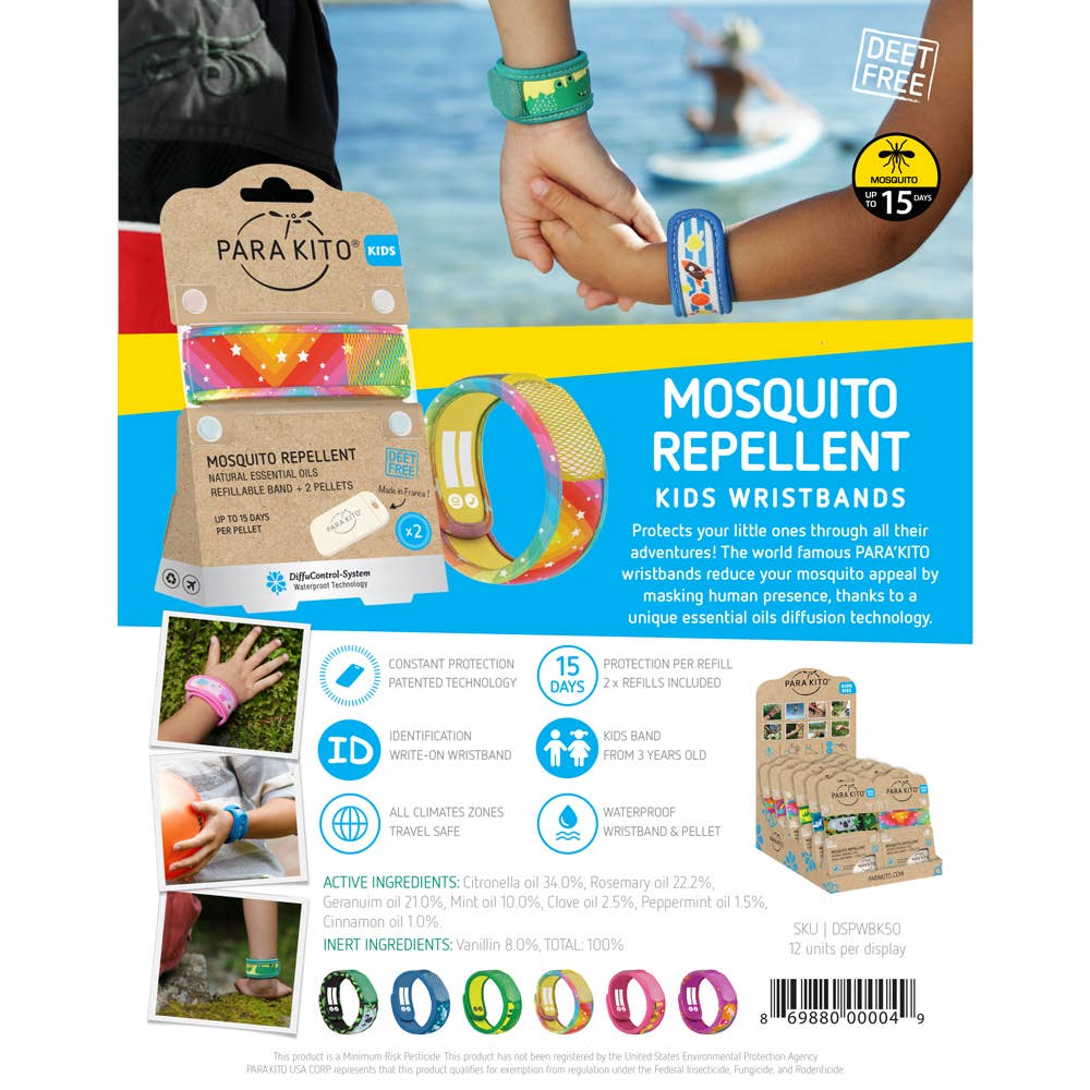 Natural Mosquito Repellent Kid Wristband