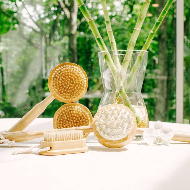 Baudelaire - Bamboo 10" Short-handle Bath Brush