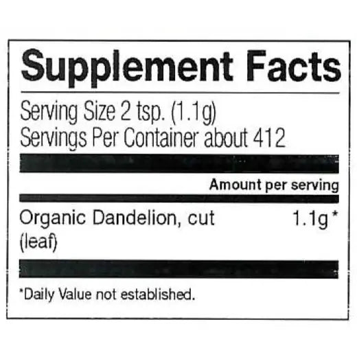 Frontier Co-op Dandelion Leaf Flakes, Organic