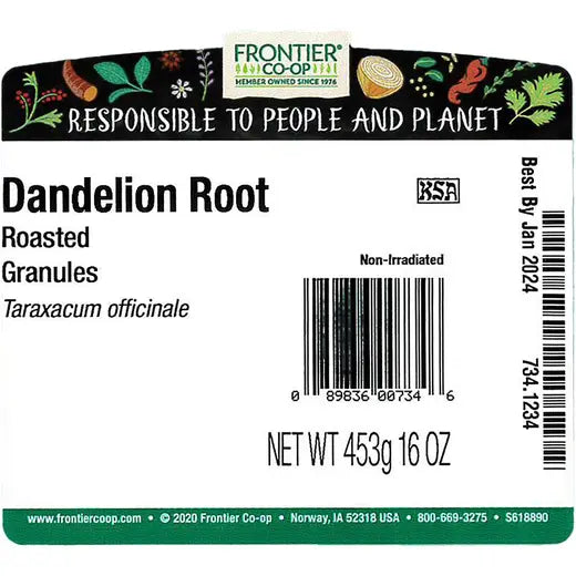 Frontier Co-op Roasted Dandelion Root Granules (Drip Grind)