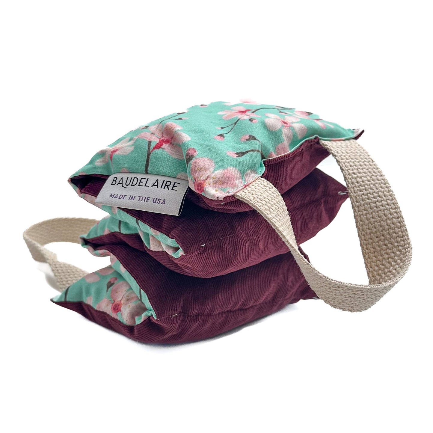 Baudelaire - Mint Cherry Stone Pillow
