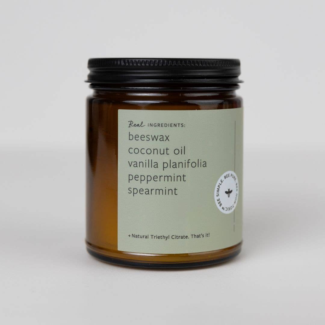 Fontana Candle Co. - Vanilla Mint Essential Oil Jar Candle: Non-Toxic