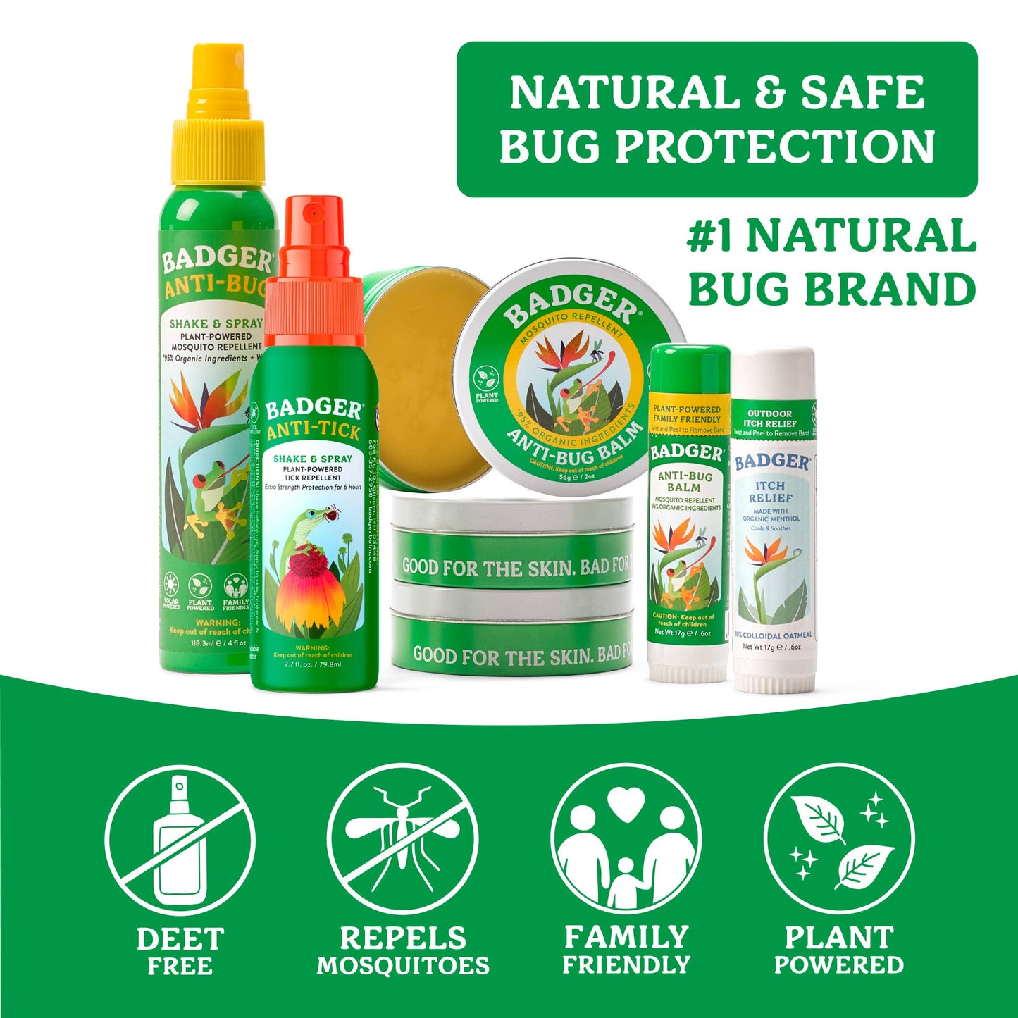 Badger - Badger Bug Repellent Tin, Organic and Deet-Free