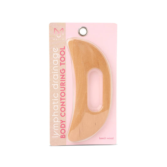 Core Home - Wooden Body Crescent Lymphatic Drainage Tool