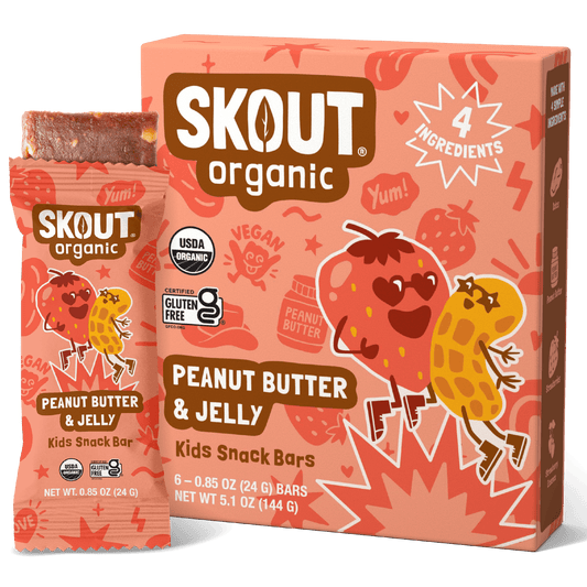 Skout Organic - Skout Organic Peanut Butter & Jelly Kids Snack Bar