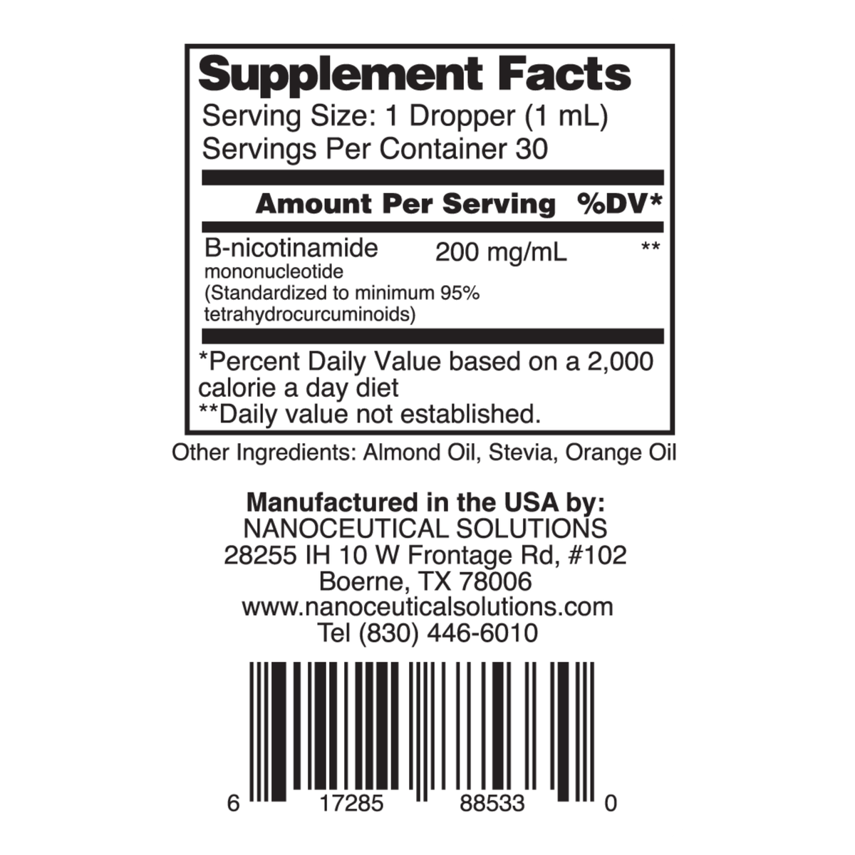 Nanoceutical Solutions - Nano NMN