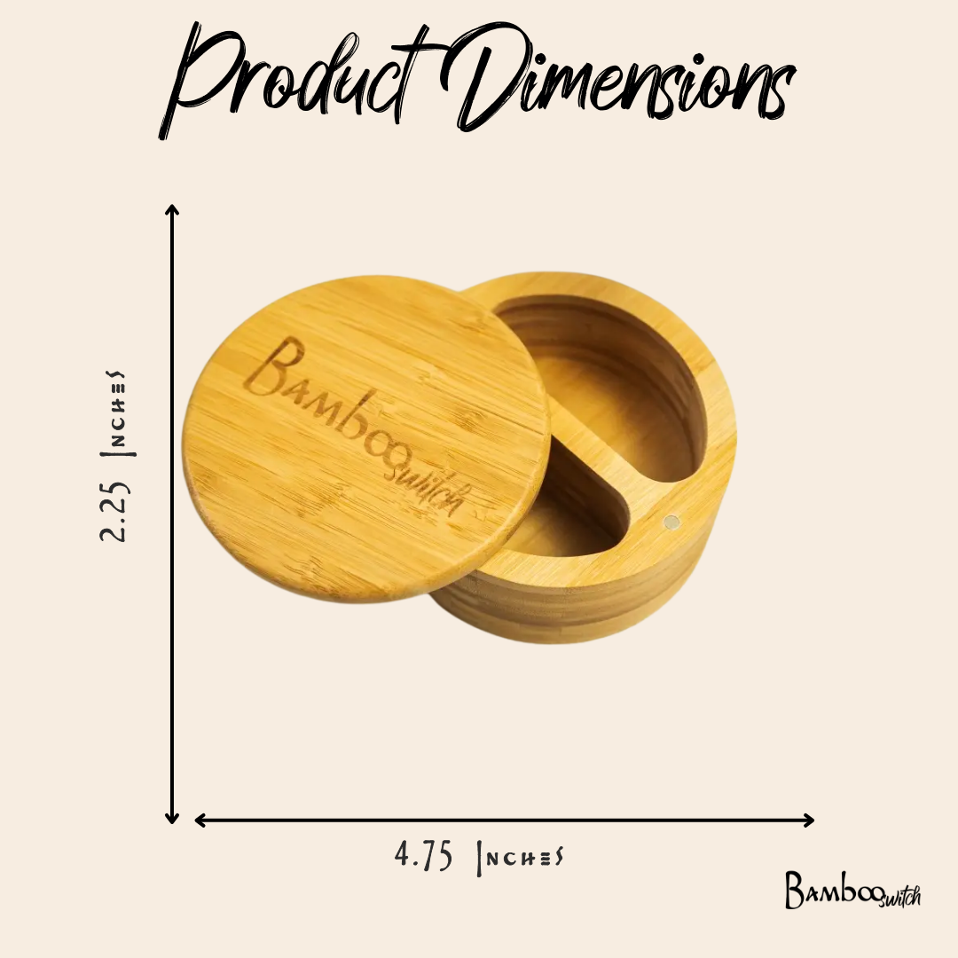 Bamboo Switch - Bamboo Salt and Pepper Storage Container