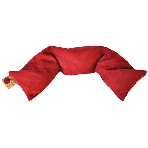 Hot Cherry Pillows - Neck Wrap -Red Ultra Suede