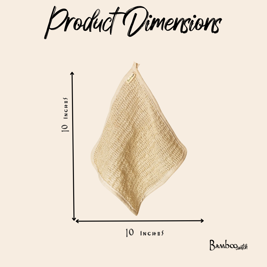 Bamboo Switch - Sisal Exfoliating Body Towel | Earth Day Bestseller