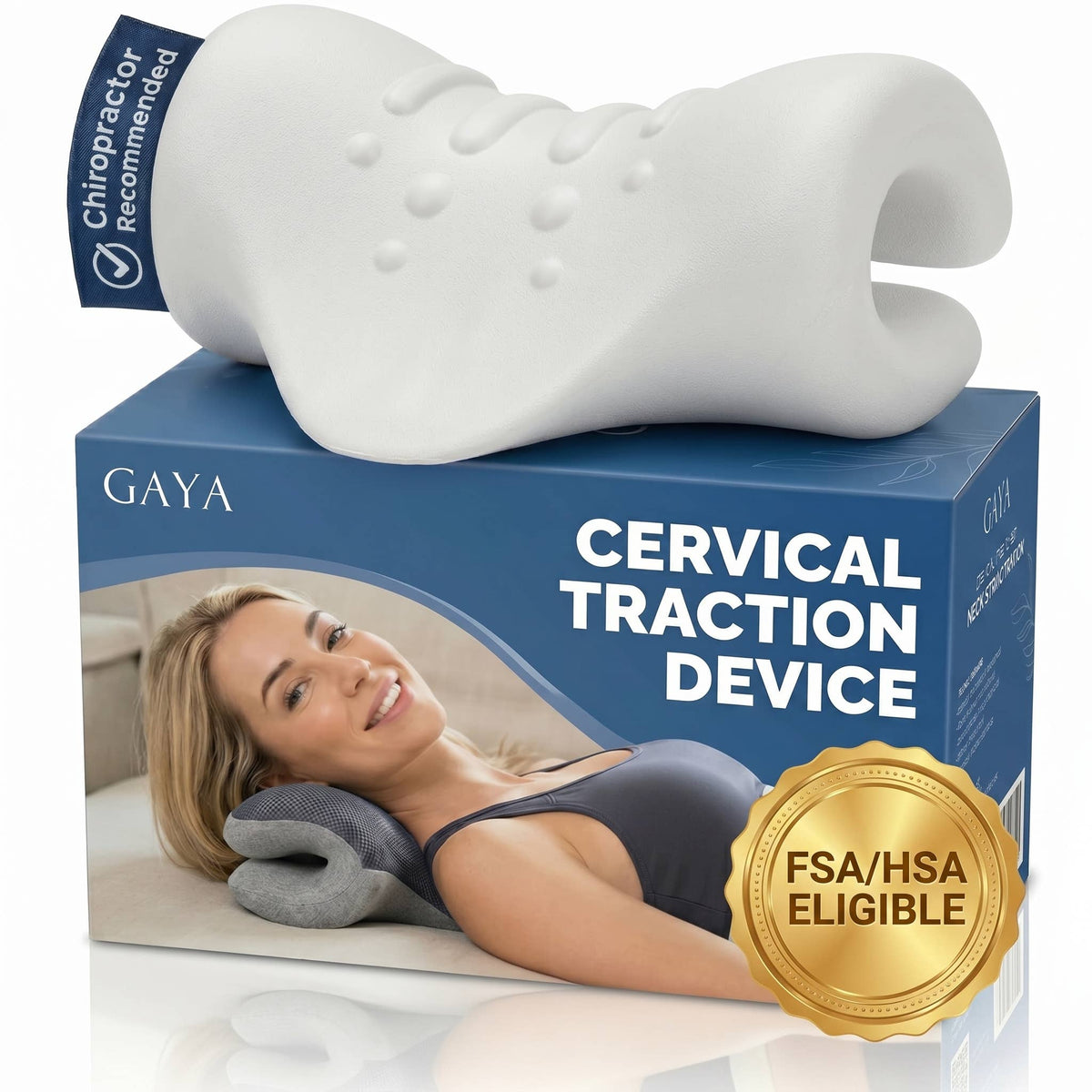 GAYA - Neck Stretcher for TMJ - Cervical Traction Pillow