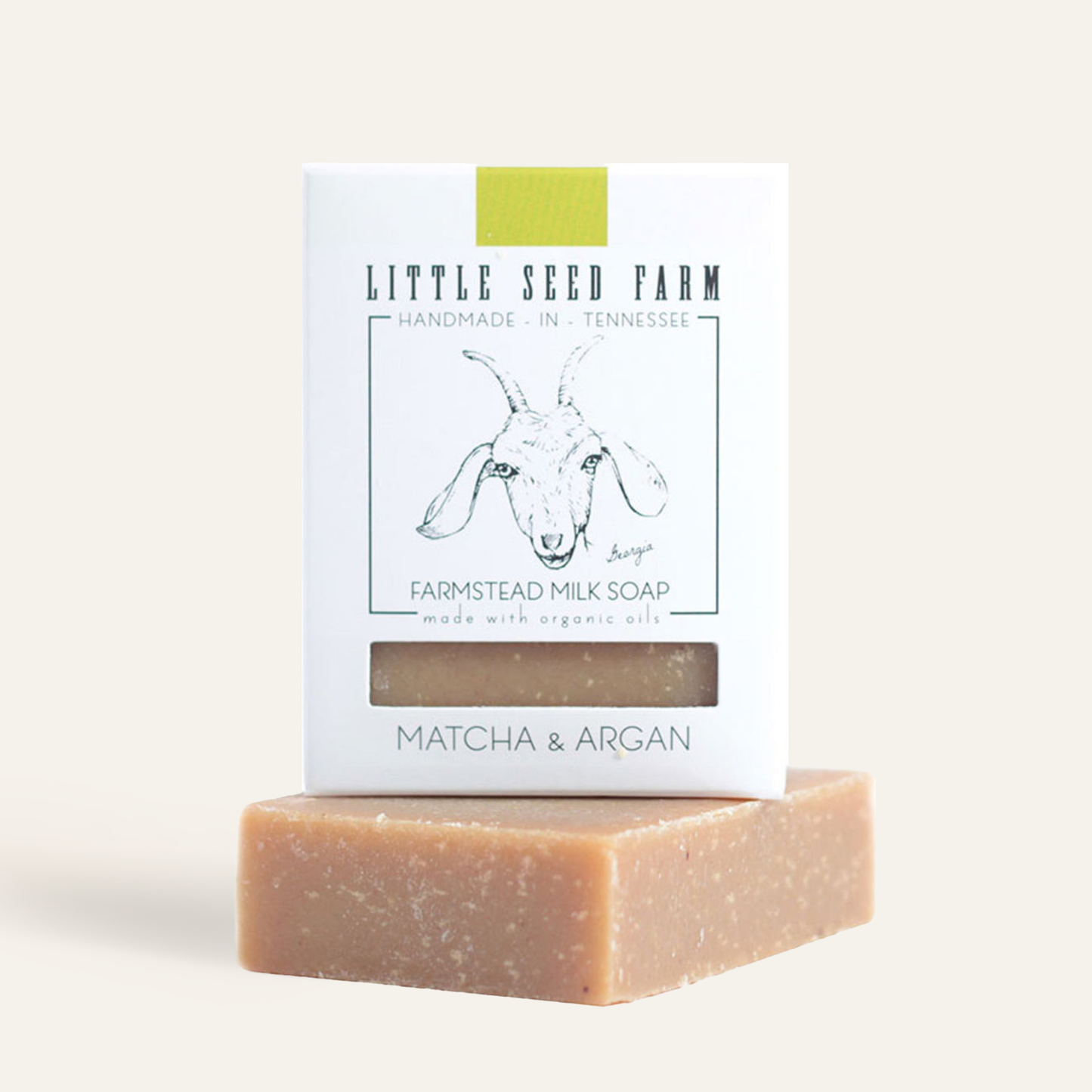 Little Seed Farm - Matcha & Argan Bar Soap - Antioxidant Rich