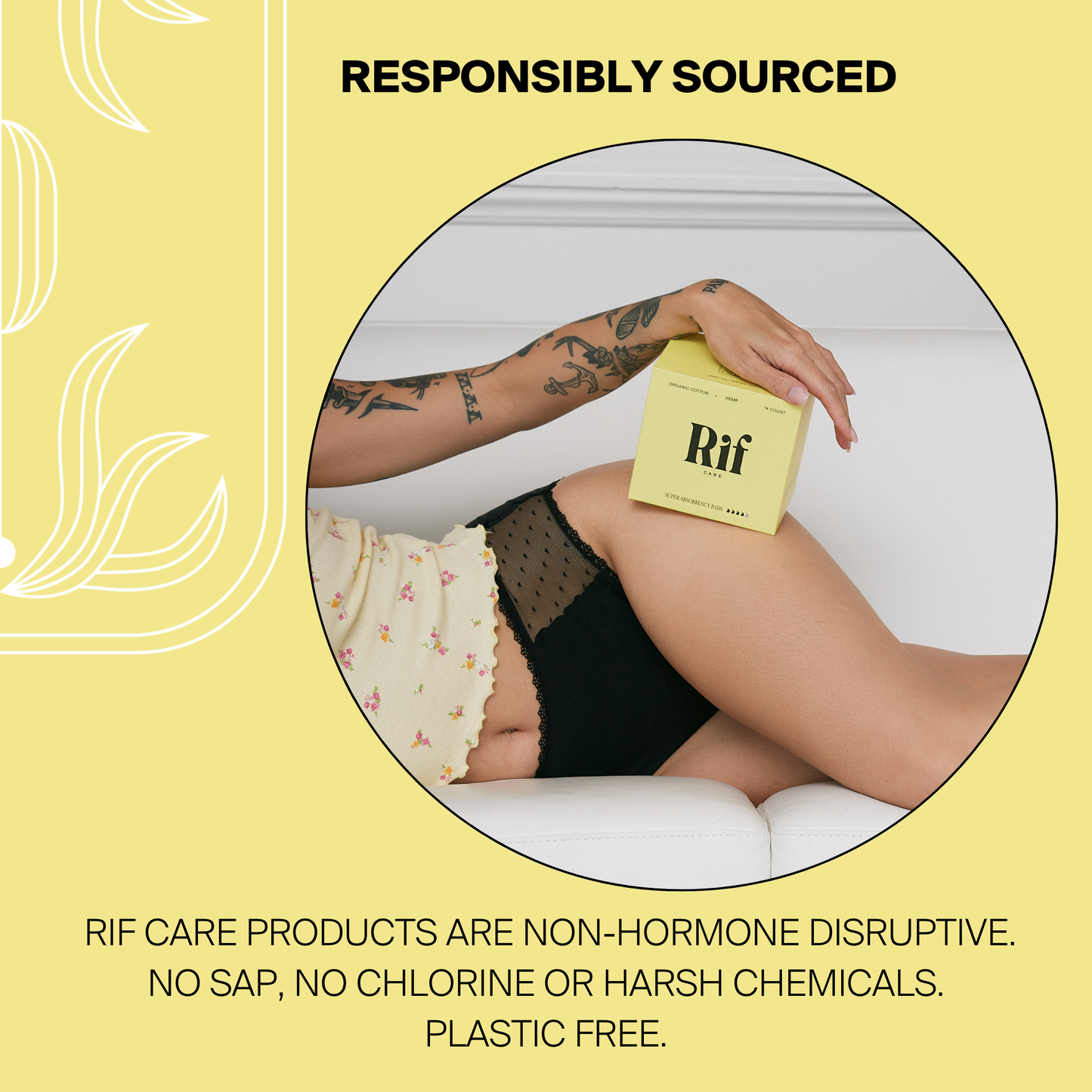 Rif Care - Super (12 ct) Organic Biodegradable Hemp Fiber Pads