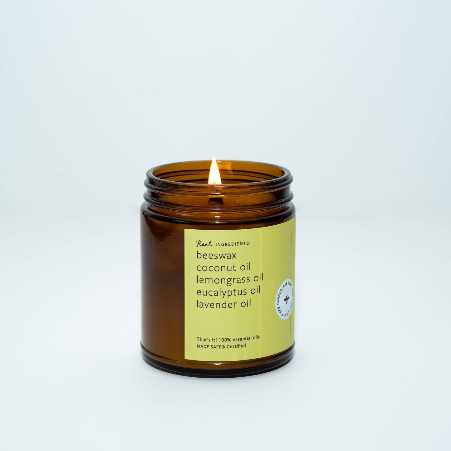 Fontana Candle Co. - Lemongrass Eucalyptus Beeswax & Essential Oil Jar Candle