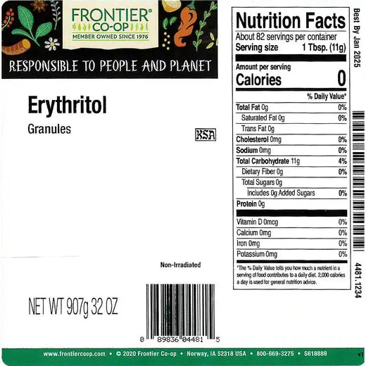 Frontier Co-op Erythritol Granules