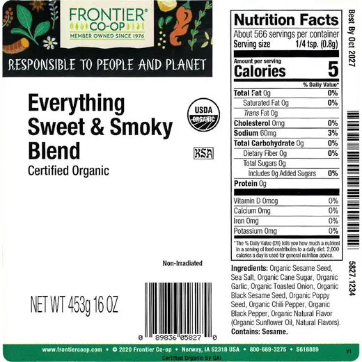 Frontier Co-op Everything Sweet & Smoky Blend, Organic