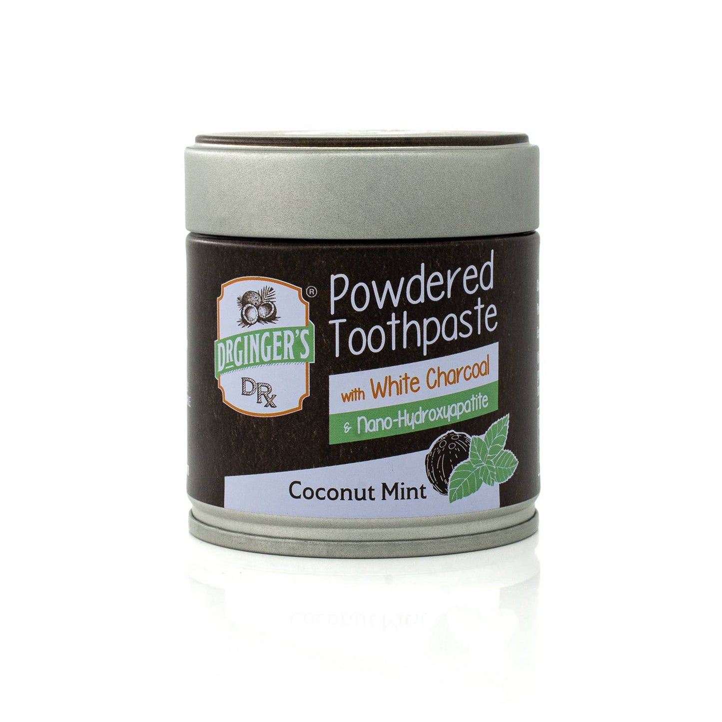 Dr. Gingers - Powdered Toothpaste | White Charcoal & Nano-Hydroxyapatite