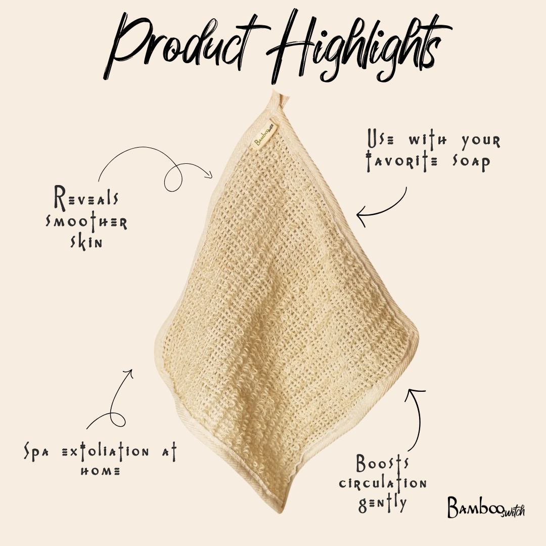 Bamboo Switch - Sisal Exfoliating Body Towel | Earth Day Bestseller