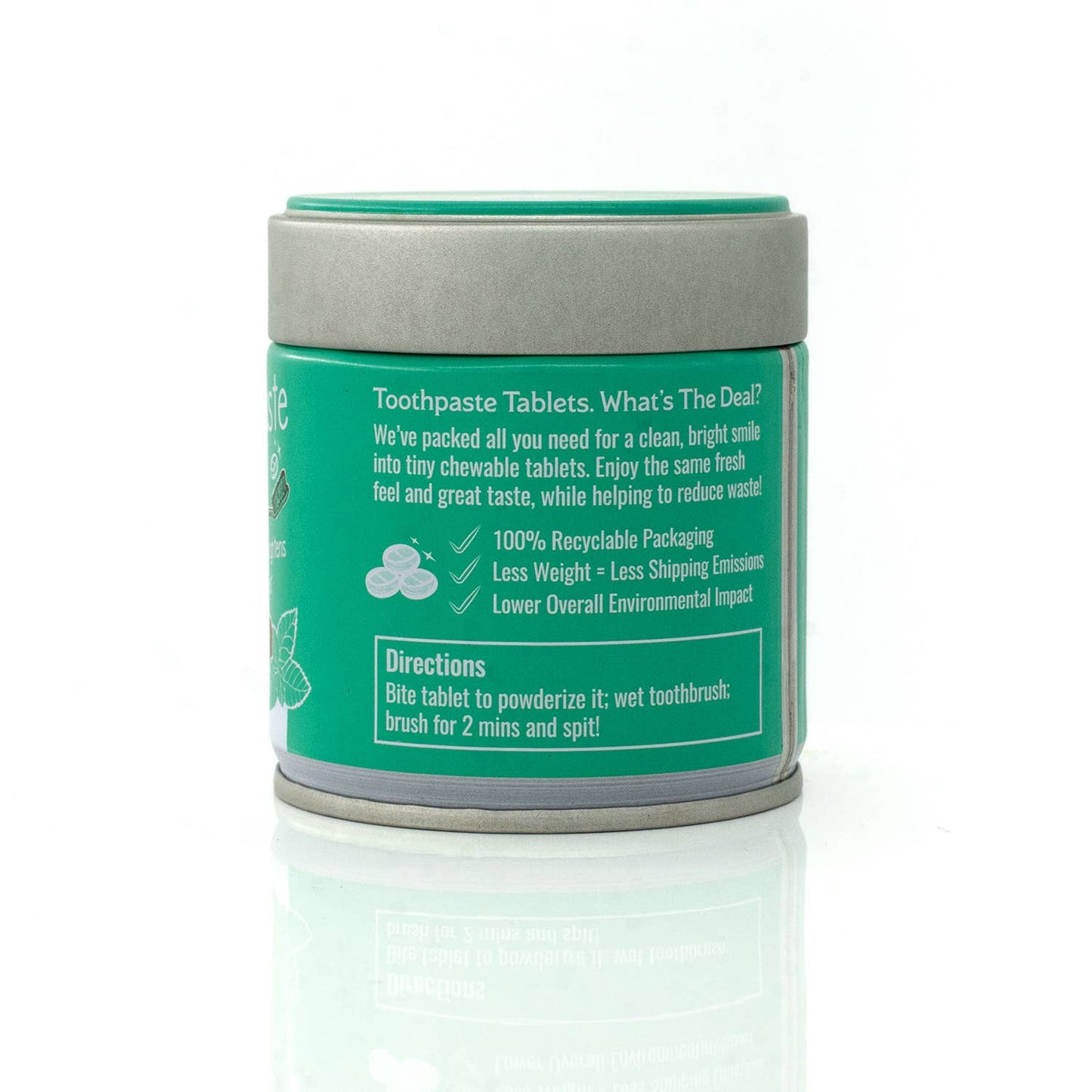 Dr. Ginger's | Coconut Powered Oral Care - Toothpaste Tablets | Coconut Powered | Eco & Travel Friendly