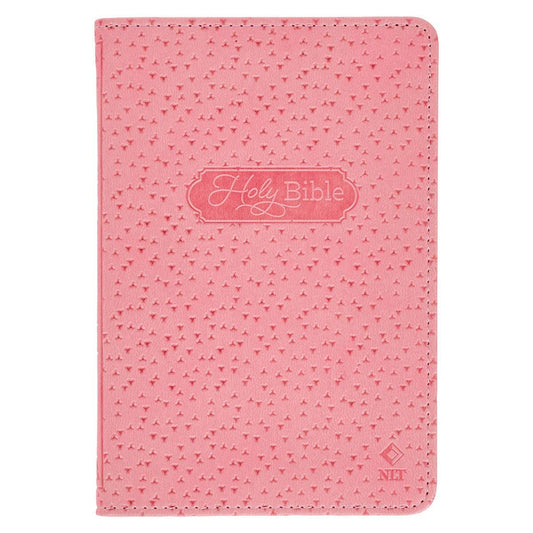 Christian Art Gifts - Bible NLT Infant New Testament Faux leather, Pink