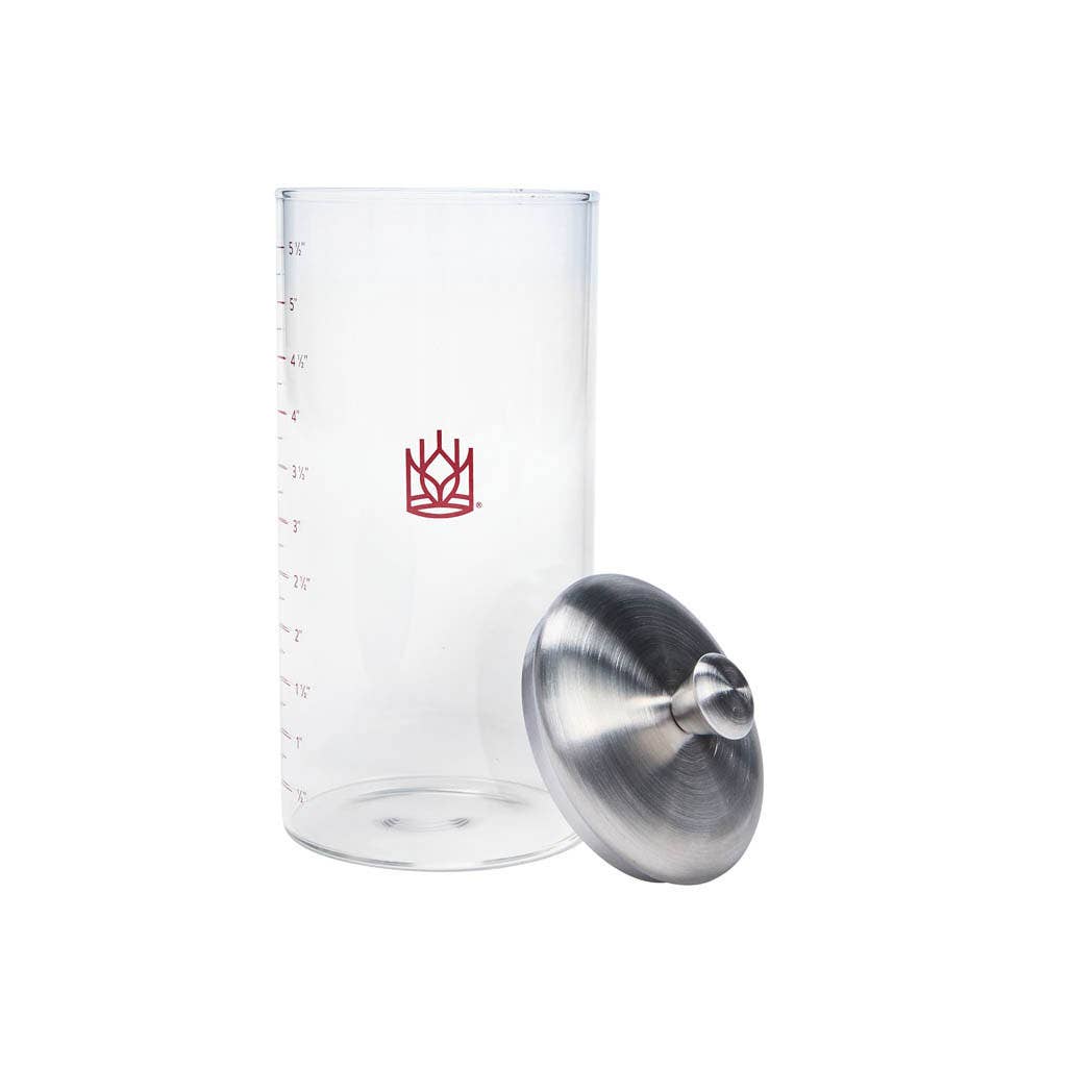 HIC - Harold Import Co. - Petite Glass Sourdough Storage Crock Set